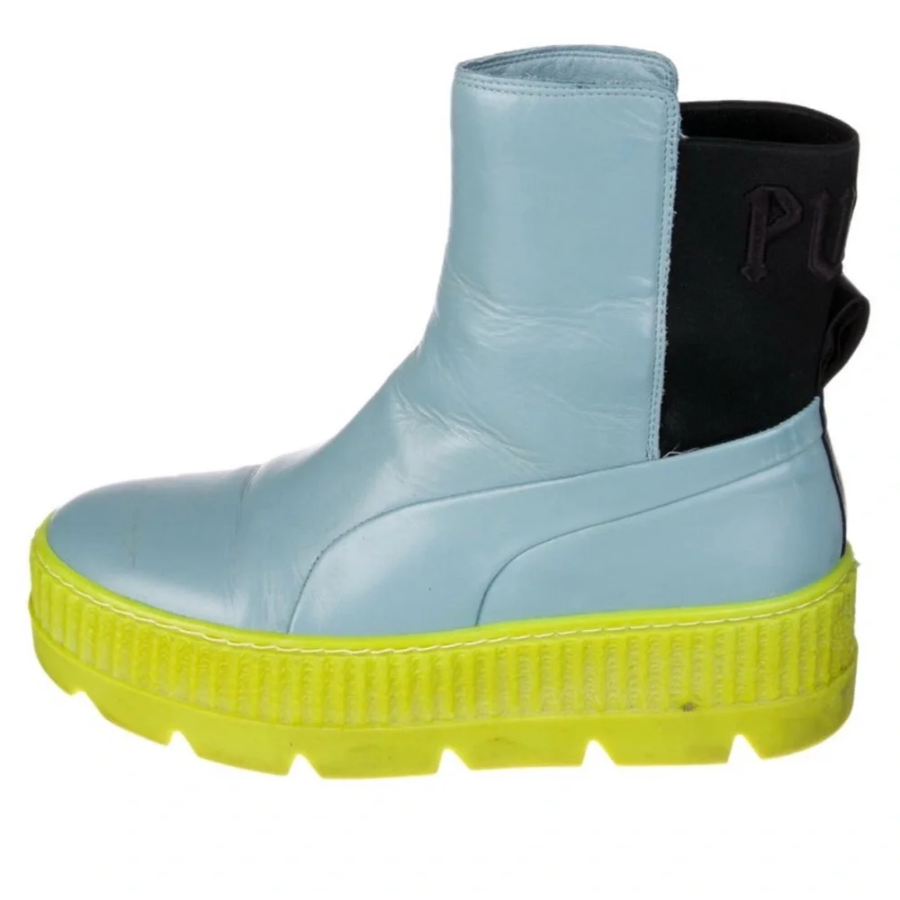 Fenty x Puma Leather Ankle Rain Boots - Picture 2 of 3